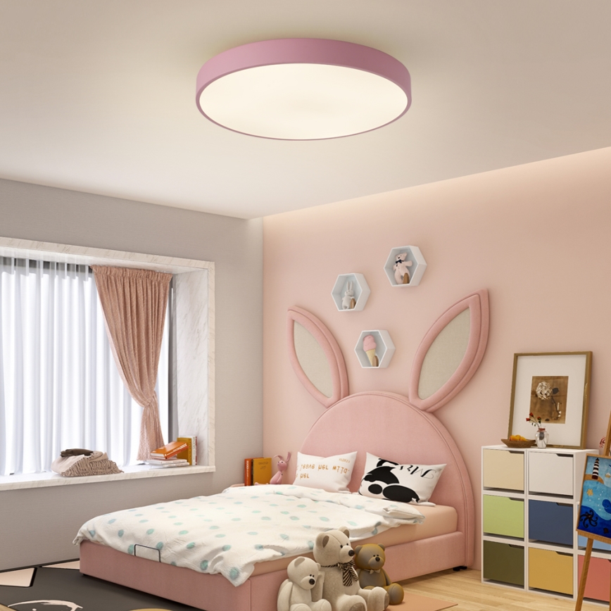 Brilagi - LED plafondlamp POOL LED/60W/230V 3000/4000/6000K Ø 60 cm roze