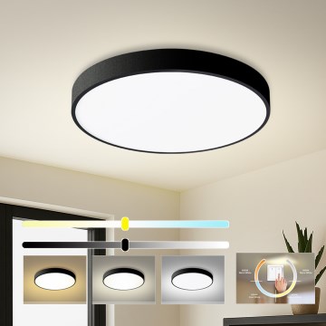 Brilagi - LED-plafondlamp POOL LED/60W/230V 3000/4000/6000K Ø 60 cm zwart