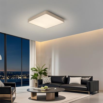 BRILAGI - LED plafondlamp POOL SQUARE LED/36W/230V 3000/4000/6000K 40x40 cm beige