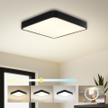 Brilagi - LED plafondlamp POOL SQUARE LED/36W/230V 3000/4000/6000K 40x40 cm zwart