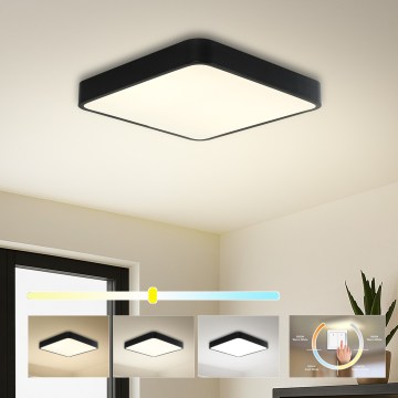 Brilagi - LED plafondlamp POOL SQUARE LED/36W/230V 3000/4000/6000K 40x40 cm zwart