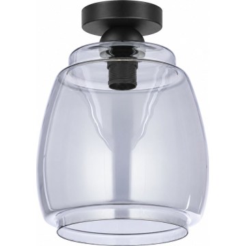 BRILAGI - LED plafondlamp RETRO GLASS 1xE27/60W/230V Ø 26 cm zwart/rookgrijs