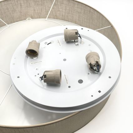 Brilagi - LED plafondlamp SIRIJA 4xE27/60W/230V Ø 60 cm beige