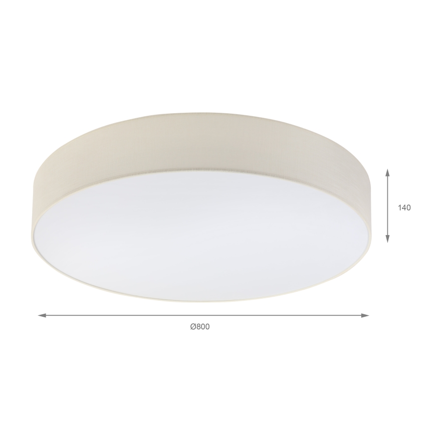 Brilagi - LED plafondlamp SIRIJA 6xE27/15W/230V Ø 80 cm crème