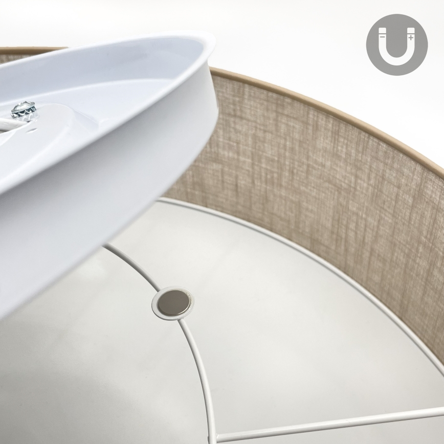 Brilagi - LED plafondlamp SIRIJA 6xE27/60W/230V Ø 80 cm beige