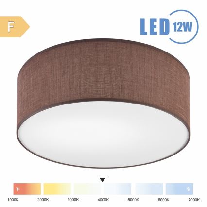 Brilagi - LED Plafondlamp SIRIJA LED/12W/230V diameter 35 cm bruin