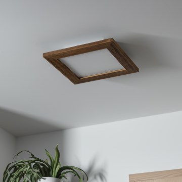 Brilagi - LED Plafondlamp SLIMFRAME WOOD LED/25W/230V 34x34 cm bruin