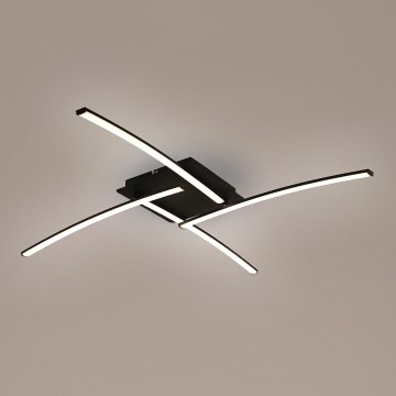 Brilagi - LED-plafondlamp STRIPES LED/32W/230V 69x69 cm zwart