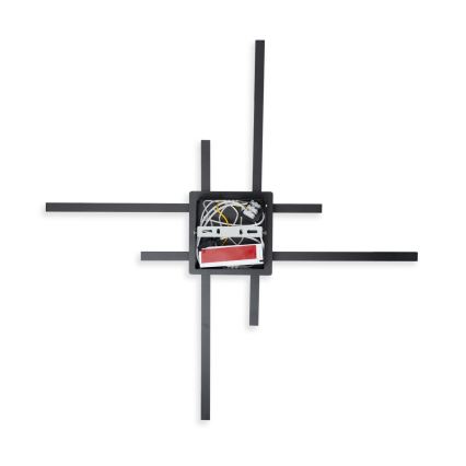 Brilagi - LED plafondlamp STRIPES LED/37W/230V 68x68 cm zwart