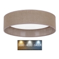 Brilagi - LED Plafondlamp VELVET LED/24W/230V Ø 40 cm 3000/4000/6400K bruin