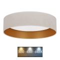 Brilagi - LED Plafondlamp VELVET LED/24W/230V Ø 40 cm 3000/4000/6400K crème/goud