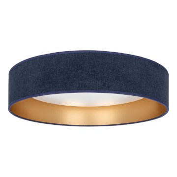 Brilagi - LED Plafondlamp VELVET SIMPLE LED/24W/230V 3000K Ø 45 cm blauw/goud
