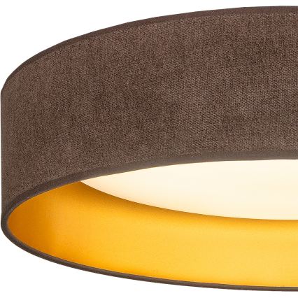Brilagi - LED plafondlamp VELVET SIMPLE LED/24W/230V 3000K Ø 45 cm bruin/goud