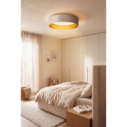 Brilagi - LED-plafondlamp VELVET SIMPLE LED/24W/230V 3000K Ø 45 cm crèmekleurig/goudkleurig