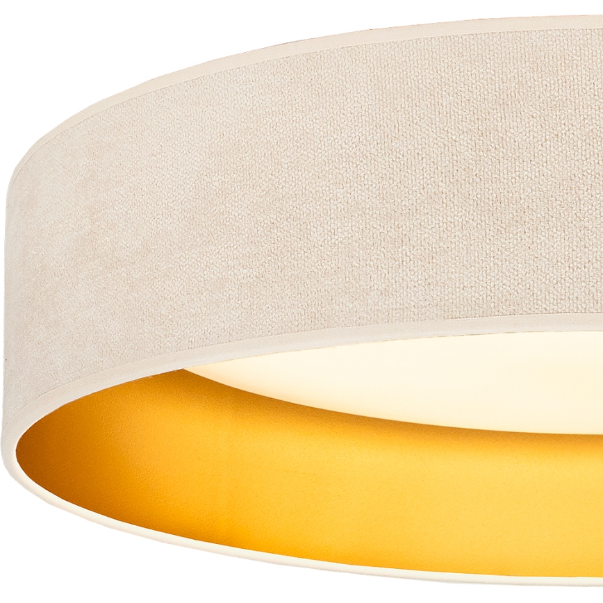 Brilagi - LED-plafondlamp VELVET SIMPLE LED/24W/230V 3000K Ø 45 cm crèmekleurig/goudkleurig