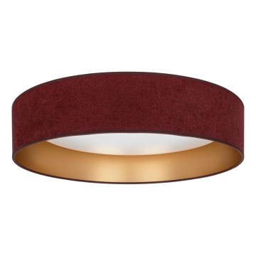 Brilagi - LED plafondlamp VELVET SIMPLE LED/24W/230V 4000K Ø 45 cm bordeaux/goud