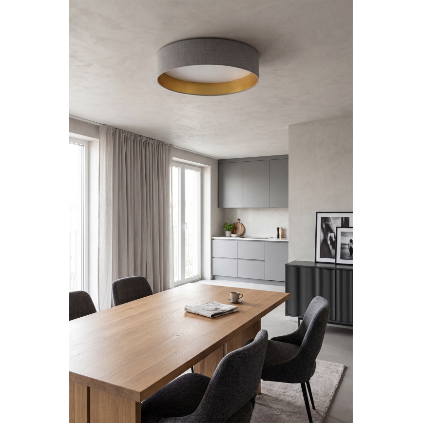 Brilagi - LED-plafondlamp VELVET SIMPLE LED/24W/230V 4000K Ø 45 cm grijs/goud