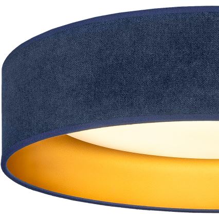 Brilagi - LED Plafondlamp VELVET SIMPLE LED/36W/230V 3000K Ø 55 cm blauw/goud