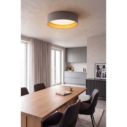 Brilagi - LED-plafondlamp VELVET SIMPLE LED/36W/230V 3000K Ø 55 cm grijs/goud