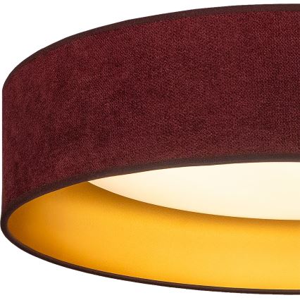 Brilagi - LED plafondlamp VELVET SIMPLE LED/36W/230V 3000K Ø 55 cm bordeaux/goud