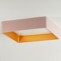 Brilagi - LED plafondlamp VELVET SQUARE LED/24W/230V 43x43 cm roze