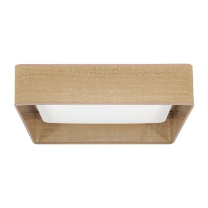 Brilagi - LED Plafondlamp VELVET SQUARE LED/24W/230V bruin