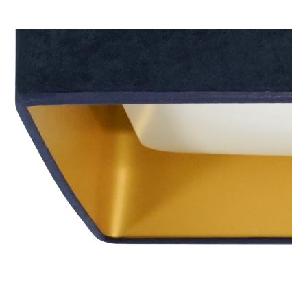 Brilagi - LED Plafondlamp VELVET SQUARE LED/24W/230V donkerblauw