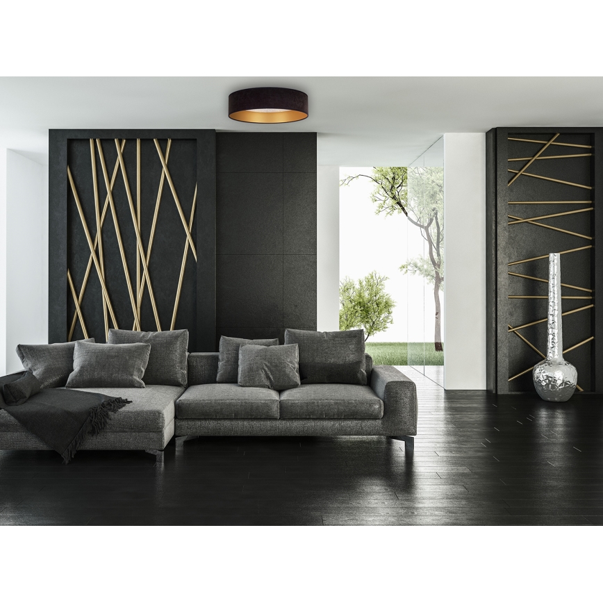 Brilagi - LED Plafondlamp VELVET STAR LED/24W/230V d. 40 cm 3000K/4000K/6400K zwart/goud