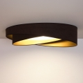 BRILAGI - LED plafondlamp VELVET TWIST LED/24W/230V 4000K pr. 55 cm bruin/goud