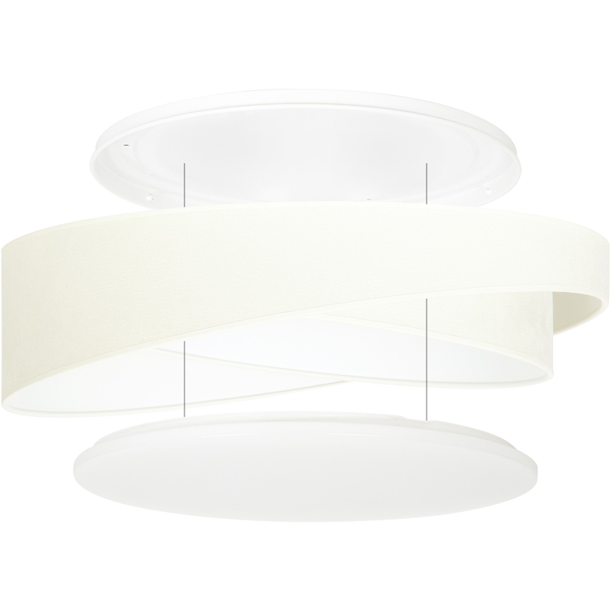 BRILAGI - LED plafondlamp VELVET TWIST LED/24W/230V 4000K Ø 55 cm beige