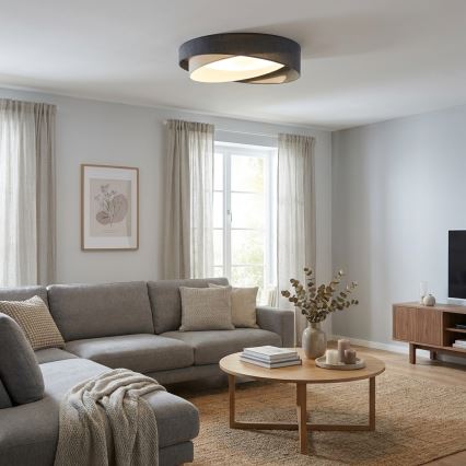 BRILAGI - LED Plafondlamp VELVET TWIST LED/24W/230V 4000K Ø 55 cm grijs/crème