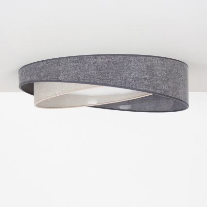 BRILAGI - LED Plafondlamp VELVET TWIST LED/24W/230V 4000K Ø 55 cm grijs/crème