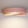 BRILAGI - LED plafondlamp VELVET TWIST LED/24W/230V 4000K Ø 55 cm roze/beige