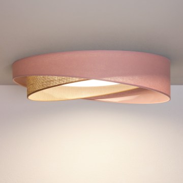 BRILAGI - LED plafondlamp VELVET TWIST LED/24W/230V 4000K Ø 55 cm roze/beige