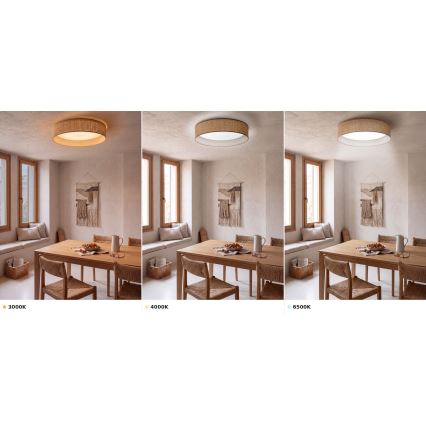 Brilagi - LED plafondlamp VELVET VARI, 24 W / 230 V, kleurtemperatuur 3000/4000/6500 K, Ø 45 cm, beige