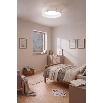 Brilagi - LED plafondlamp VELVET VARI LED/24W/230V 3000/4000/6500K Ø 45 cm wit/bloemen
