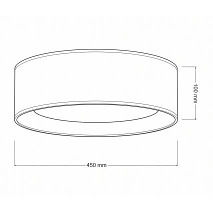 Brilagi - LED plafondlamp VELVET VARI LED/24W/230V 3000/4000/6500K Ø 45 cm wit/bloemen