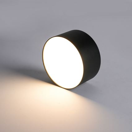 Brilagi - LED-plafondlamp voor badkamer FORIS LED/9W/230V Ø 9 cm zwart IP44