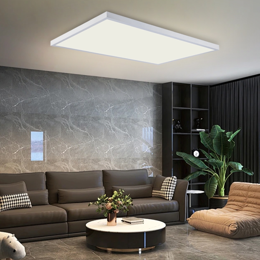 Brilagi - LED plafondlamp voor badkamer FRAME LED/96W/230V 120x60 cm 3000/4000/6000K IP44 wit