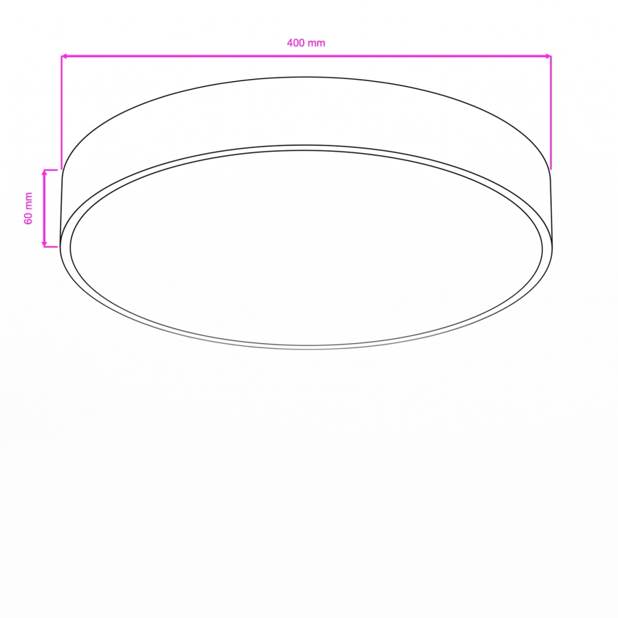 Brilagi - LED-plafondlamp voor badkamer POOL LED/36W/230V 3000/4000/5500K Ø 40 cm IP54 brons
