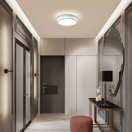 Brilagi - LED plafondlamp voor buiten BENE LED/24W/230V Ø 26 cm wit IP54