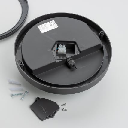 Brilagi - LED Plafondlamp voor buiten LED/20W/230V diameter 23 cm IP54 antraciet