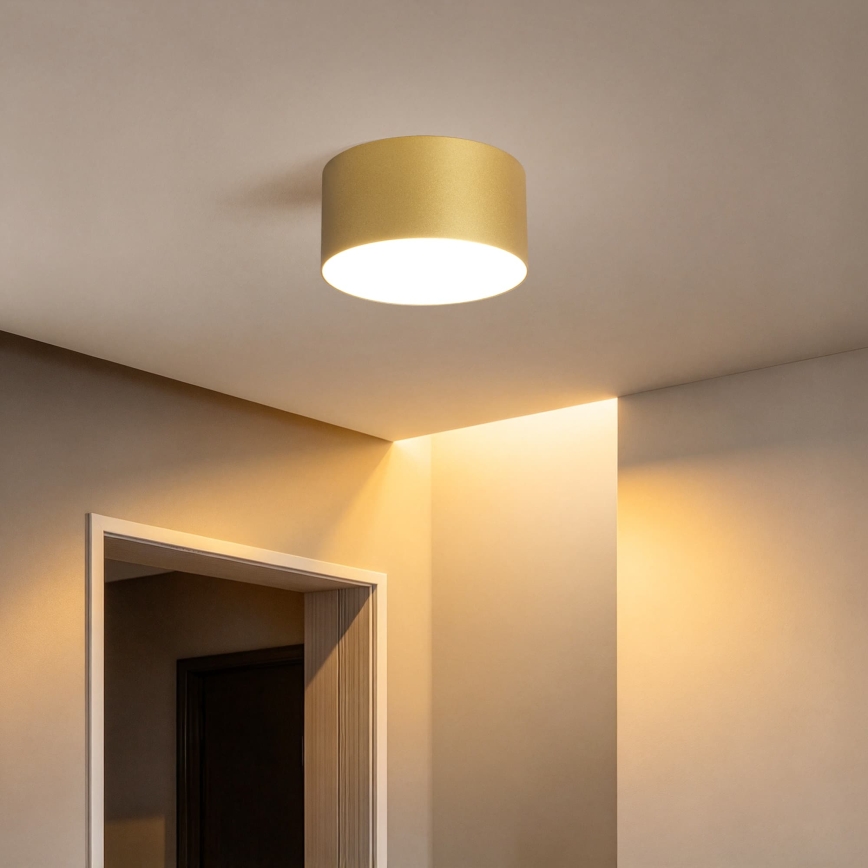 BRILAGI - LED Badkamerplafondlamp FORIS LED/14W/230V pr. 12 cm goudkleurig IP44