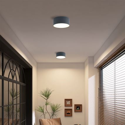 Brilagi - LED-badkamerplafondlamp FORIS LED/20W/230V Ø 15 cm antraciet IP44