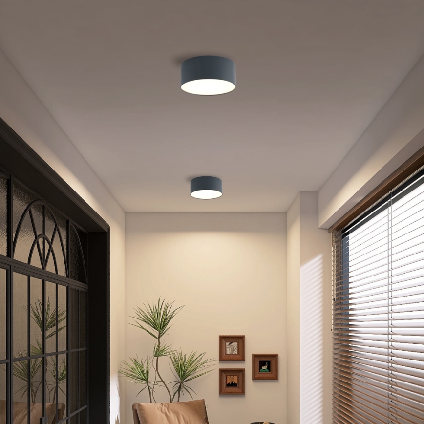 Brilagi - LED-badkamerplafondlamp FORIS LED/20W/230V Ø 15 cm antraciet IP44