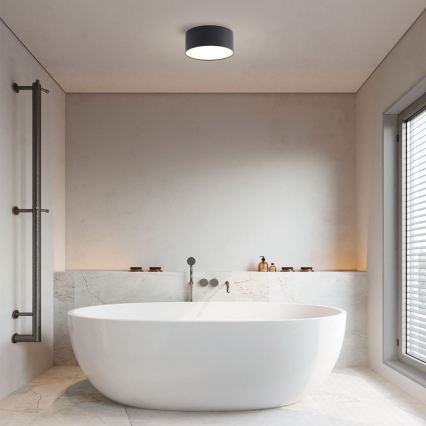 Brilagi - LED-plafondlamp voor badkamer FORIS LED/20W/230V Ø 15 cm zwart IP44