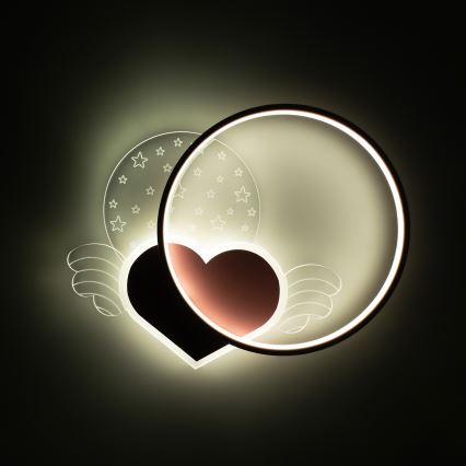 Brilagi - LED plafondlamp voor kinderen LOVE LED/48W/230V 3000/4500/6000K roze