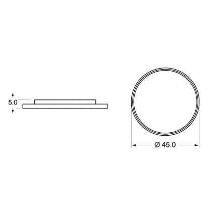 Brilagi - LED plafondlamp voor kinderkamer PIGGY LED/70W/230V 3000/4500/6000K Ø 45 cm