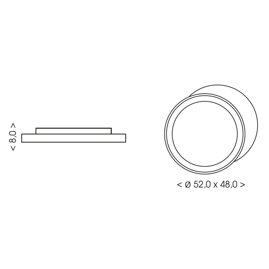 BRILAGI - LED Plafondlamp voor kinderen ASTRO LED/80W/230V 3000/4500/6000K 48x52 cm