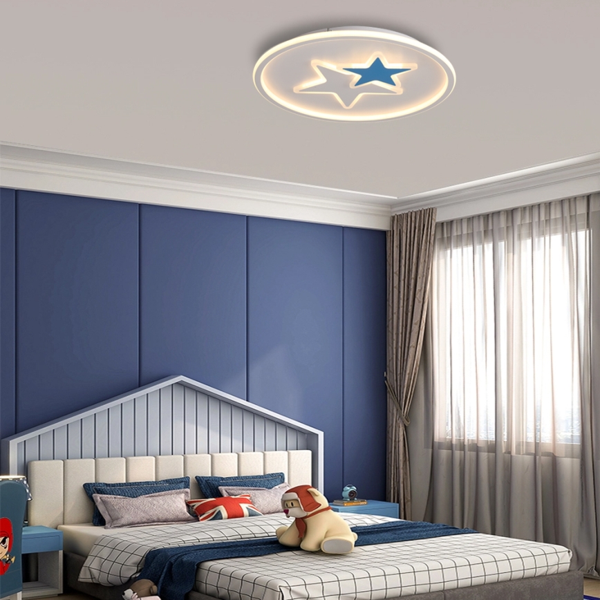 Brilagi - LED plafondlamp voor kinderkamer STARS LED/35W/230V Ø 53 cm